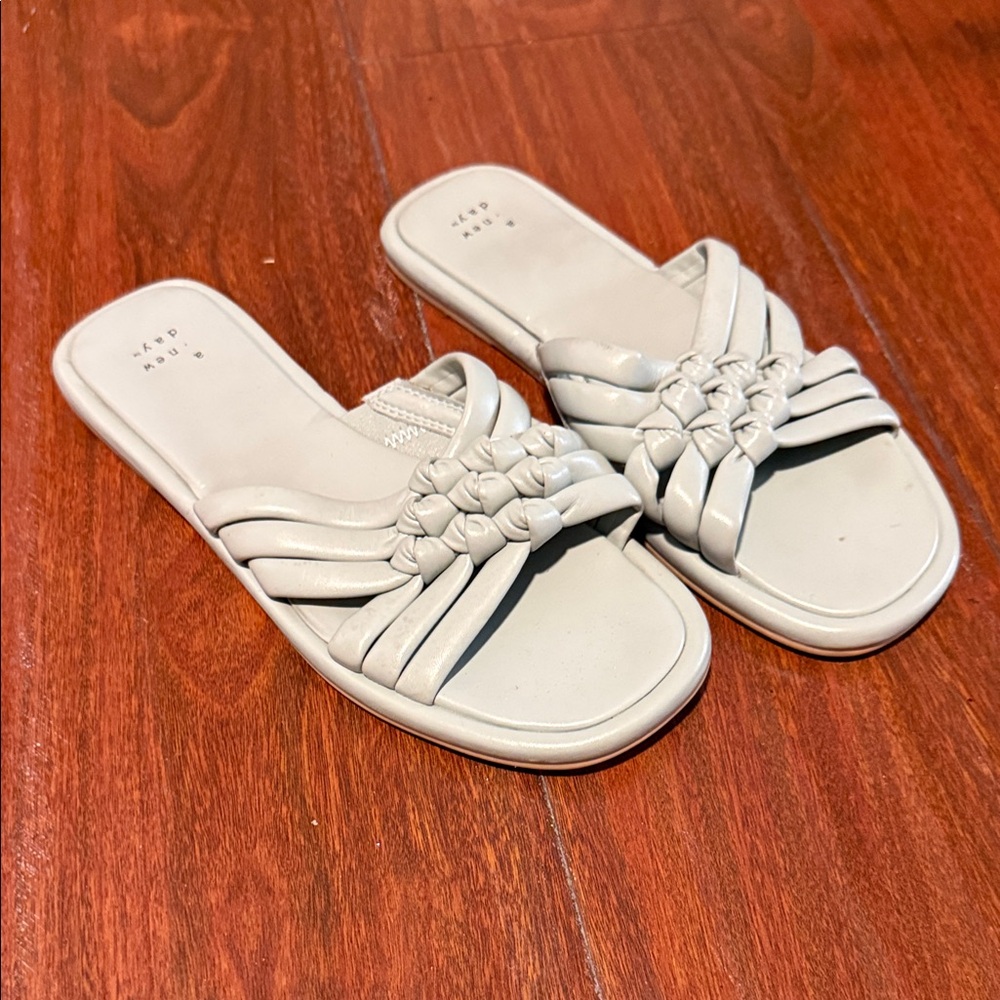 a new day Women's Knotted Slide Sandals